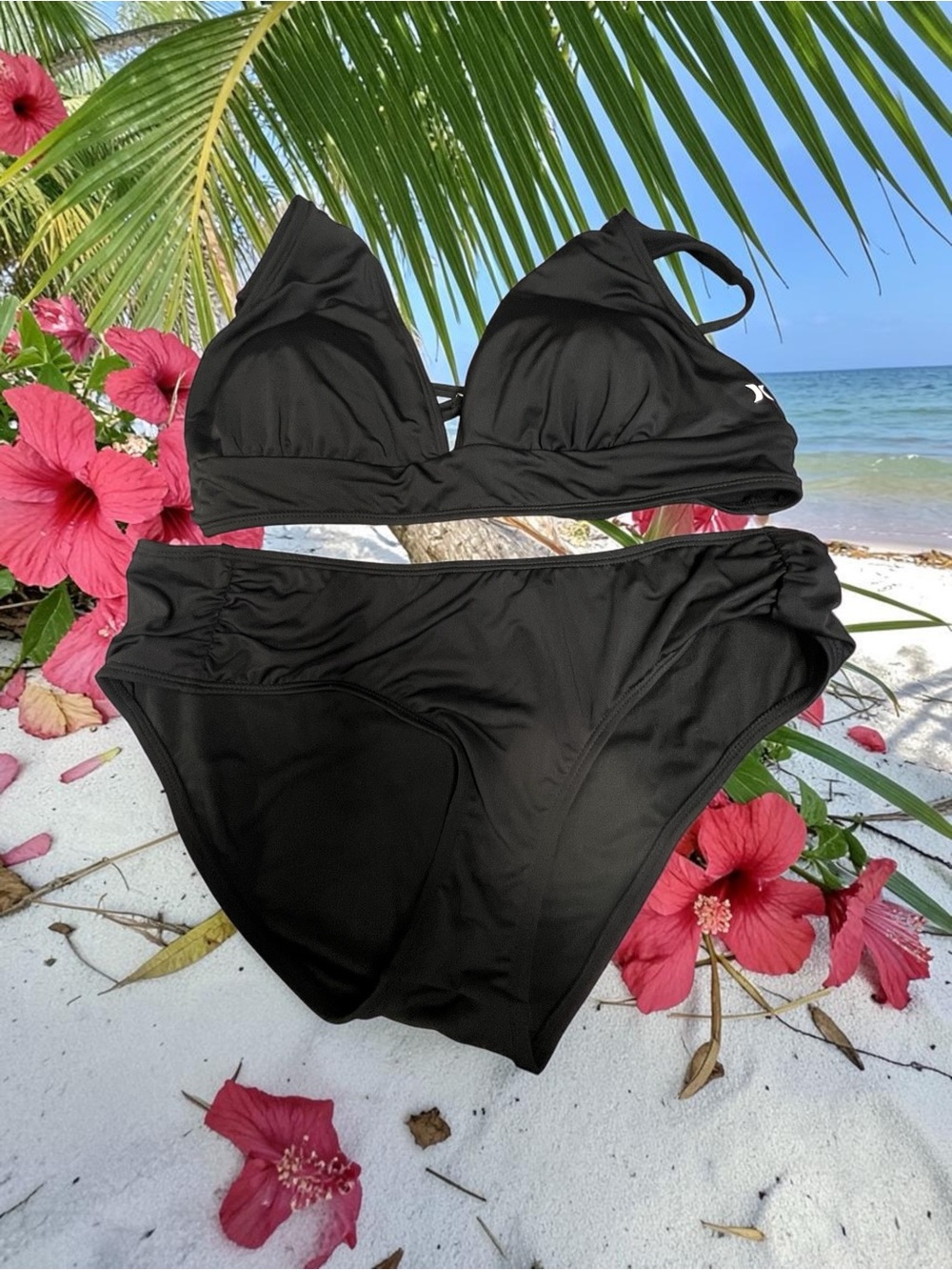 Hurley Black Two-Piece Bikini Set